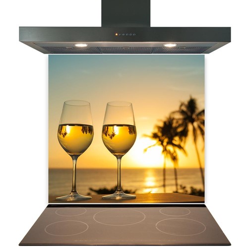 Glass splashback for kitchen - splashback,