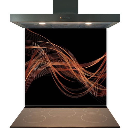Glass splashback for kitchen - glass,