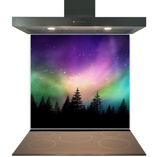 Glass splashback for kitchen - glass,