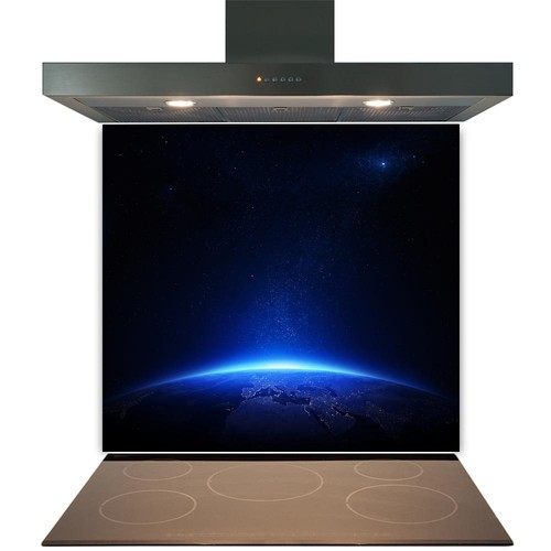 Glass splashback for kitchen - glass,