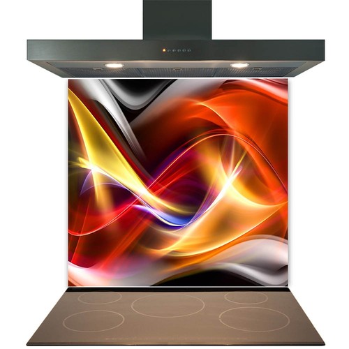 Glass splashback for kitchen - glass,