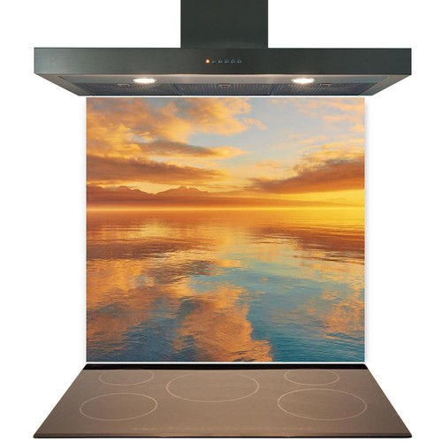 Glass splashback for kitchen - for,