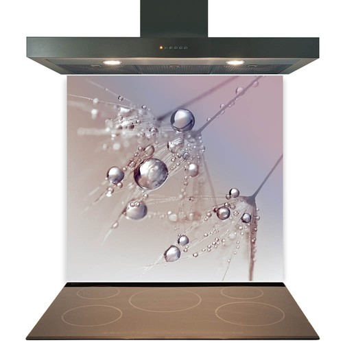 Glass splashback for kitchen - glass,