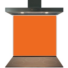 Orange Glass Splashback for