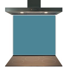 Teal Glass Splashback for